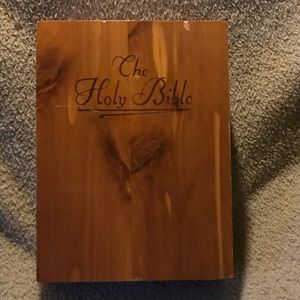 Vintage Bible Storage Box Cedar Wood